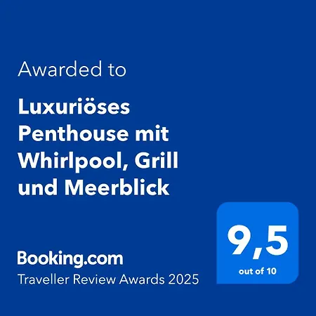 Luxurioeses Penthouse Welle Mit Whirlpool, Grill Und Meerblick * ヴィル