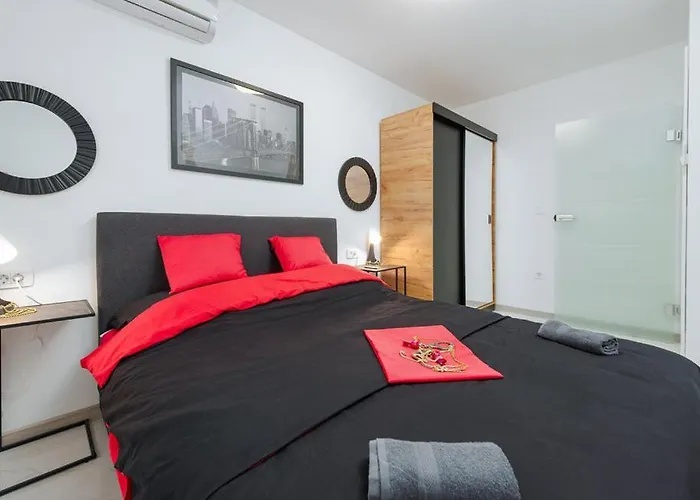 Appartement Luxurioeses Penthouse Welle Mit Whirlpool, Grill Und Meerblick Vir